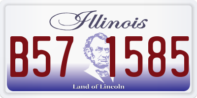 IL license plate B571585