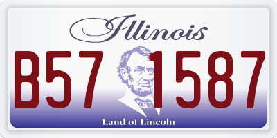 IL license plate B571587