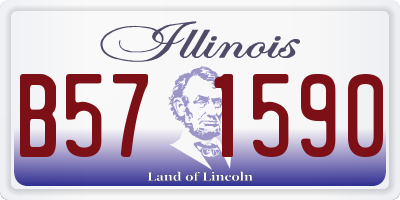 IL license plate B571590