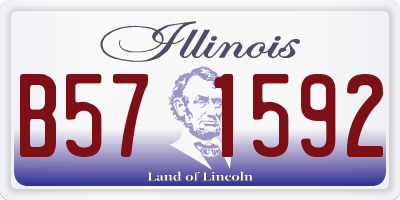 IL license plate B571592