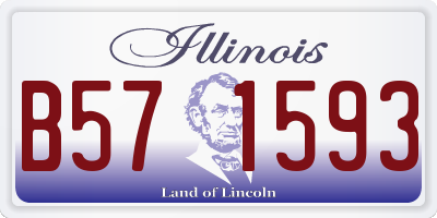 IL license plate B571593