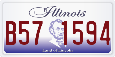IL license plate B571594