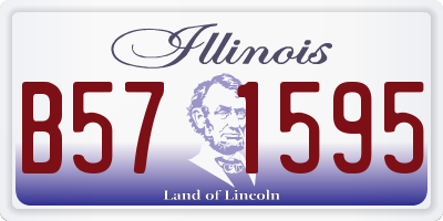 IL license plate B571595