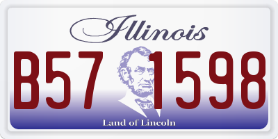 IL license plate B571598
