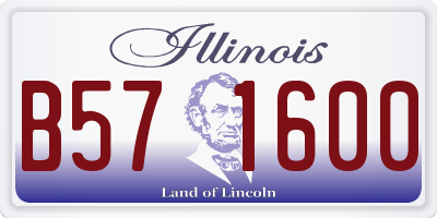 IL license plate B571600