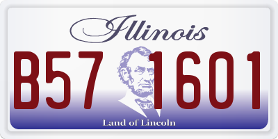 IL license plate B571601