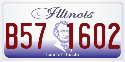 IL license plate B571602