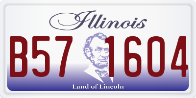 IL license plate B571604