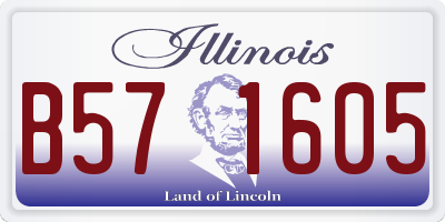 IL license plate B571605