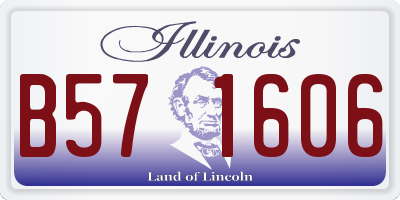 IL license plate B571606
