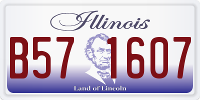IL license plate B571607