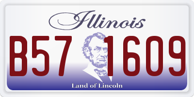 IL license plate B571609