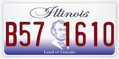 IL license plate B571610
