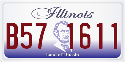 IL license plate B571611