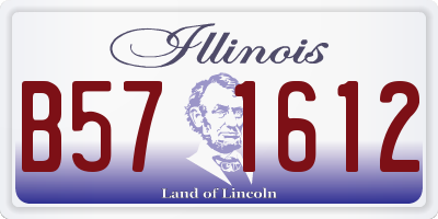 IL license plate B571612