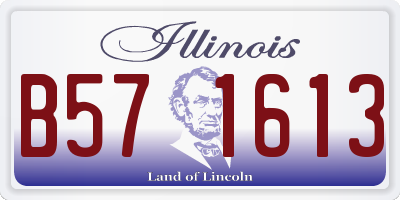 IL license plate B571613