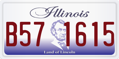 IL license plate B571615