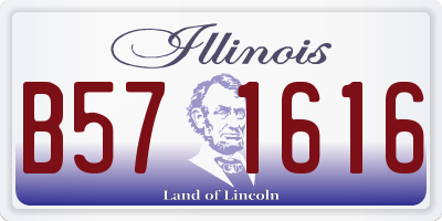 IL license plate B571616