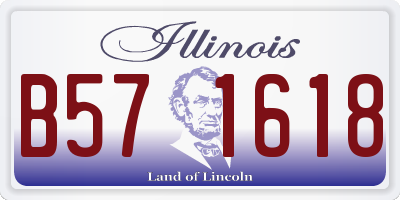 IL license plate B571618