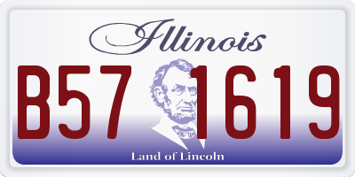 IL license plate B571619