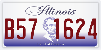IL license plate B571624