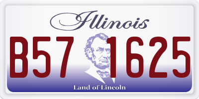 IL license plate B571625