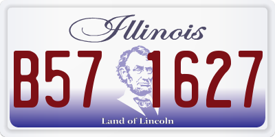 IL license plate B571627
