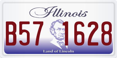 IL license plate B571628
