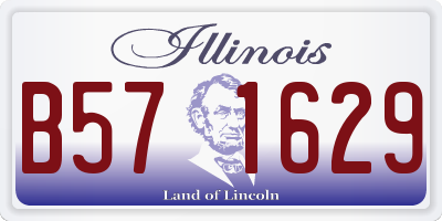 IL license plate B571629