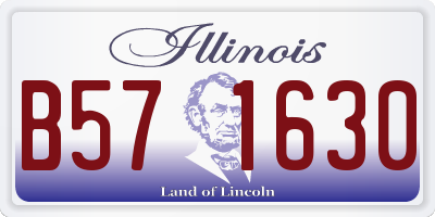 IL license plate B571630