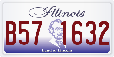 IL license plate B571632