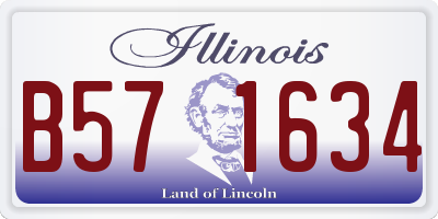 IL license plate B571634