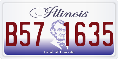 IL license plate B571635