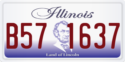IL license plate B571637