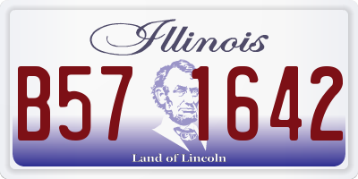 IL license plate B571642