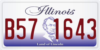 IL license plate B571643