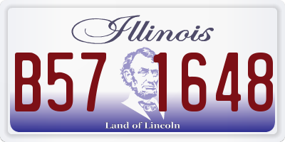 IL license plate B571648