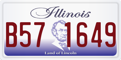 IL license plate B571649
