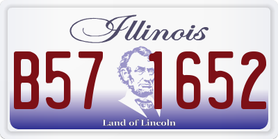 IL license plate B571652