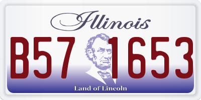 IL license plate B571653