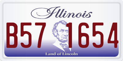 IL license plate B571654
