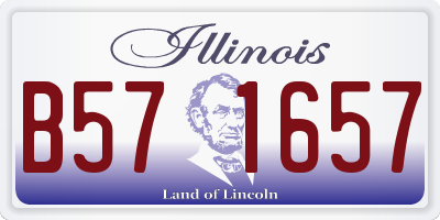 IL license plate B571657