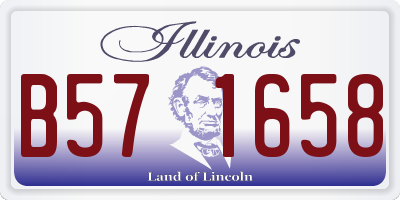 IL license plate B571658