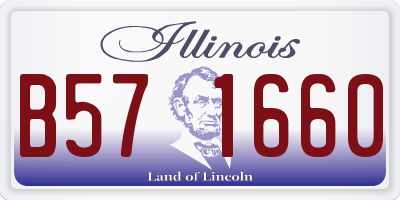 IL license plate B571660