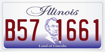 IL license plate B571661