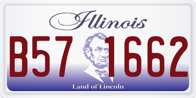 IL license plate B571662
