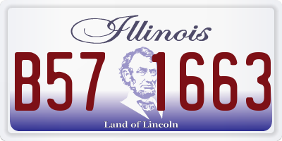 IL license plate B571663