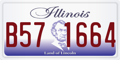 IL license plate B571664