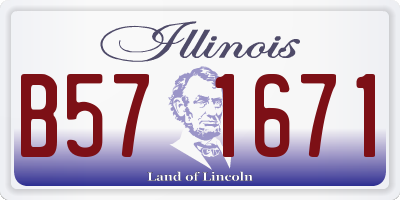 IL license plate B571671