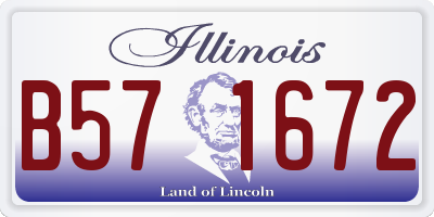 IL license plate B571672